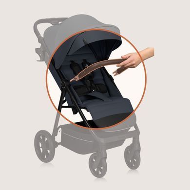 Прогулянкова коляска Lionelo IVA GREY GRAPHITE — купити в Bubbleshop