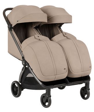 Прогулянкова коляска двомісна CARRELLO Link CRL-6533 Island Beige &mdash; купити в Bubbleshop