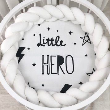 Простирадло дитяче з друком Litlle hero 70х70 &mdash; купити в Bubbleshop