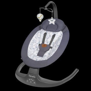 Шезлонг-гойдалка Lionelo RALF GREY WHITE &mdash; купити в Bubbleshop