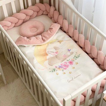 Комплект постільної білизни для новонародженого Колекція №8 Sweet Dream Зайчик &mdash; купити в Bubbleshop