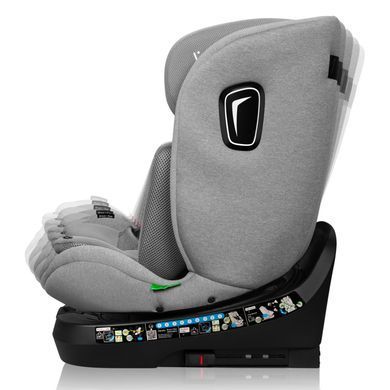 Дитяче автокрісло Lionelo BRAVE I-SIZE GREY STONE &mdash; купити в Bubbleshop