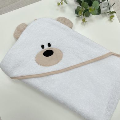 Рушник-куточок Тедді білий &mdash; купити в Bubbleshop