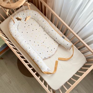 Кокон "Nordic" Горошки гірчиця &mdash; купити в Bubbleshop