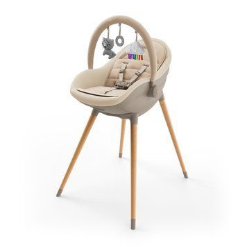 Стільчик для годування 2 в 1 Kinderkraft Fini Up Beige (KHFINIUPBEG0000) &mdash; купити в Bubbleshop