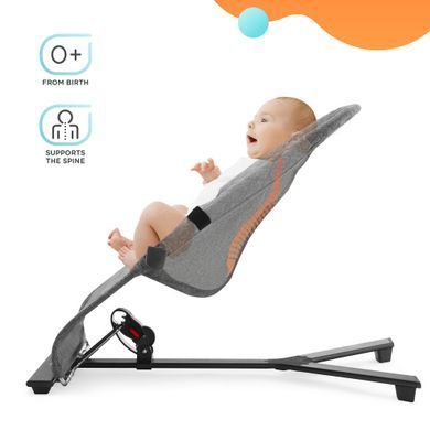 Шезлонг-гойдалка Kinderkraft Mimi Grey (KBMIMI00GRY0000) &mdash; купити в Bubbleshop