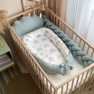 Кокон "Nordic" Веселки мята &mdash; купити в Bubbleshop