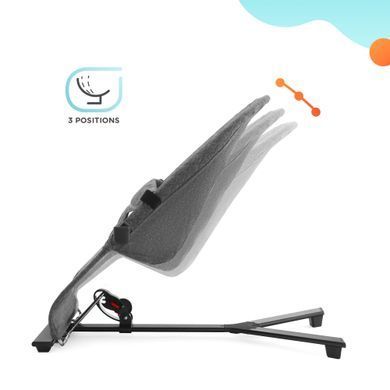 Шезлонг-гойдалка Kinderkraft Mimi Grey (KBMIMI00GRY0000) &mdash; купити в Bubbleshop