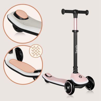 Дитячий самокат Lionelo MEY PINK ROSE &mdash; купити в Bubbleshop