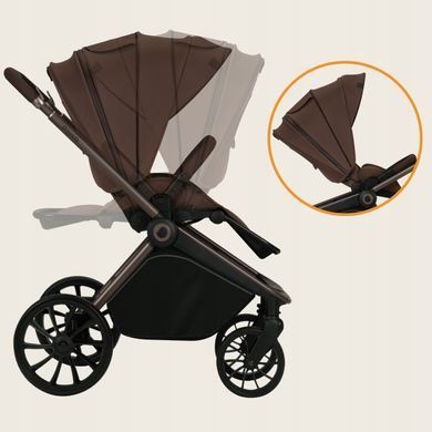 Універсальна коляска 3 в 1 Lionelo MIKA PLUS 3IN1 MOCHA MOUSSE &mdash; купити в Bubbleshop