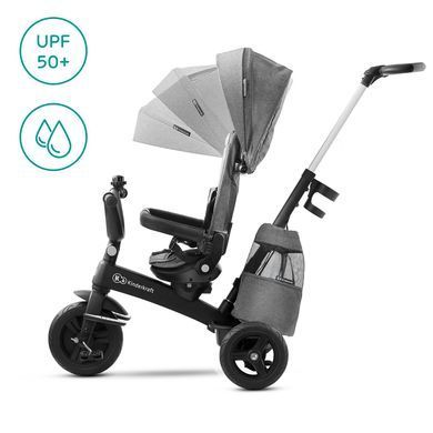 Трехколесный велосипед Kinderkraft Easytwist Platinum Grey (KKRETWIGRY0000) &mdash; купити в Bubbleshop