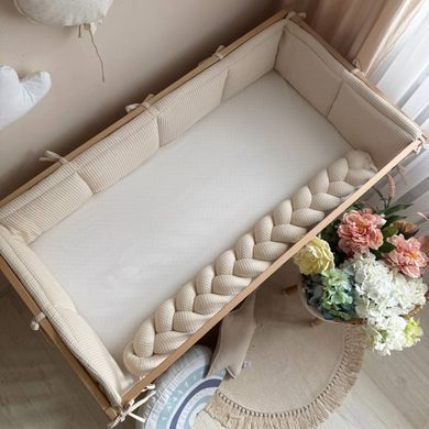 Коса вафля бежевий 1,2 м &mdash; купити в Bubbleshop