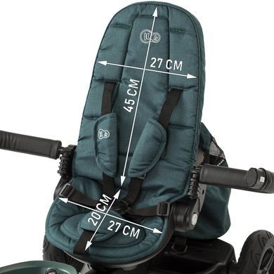 Трехколесный велосипед Kinderkraft Easytwist Platinum Grey (KKRETWIGRY0000) &mdash; купити в Bubbleshop