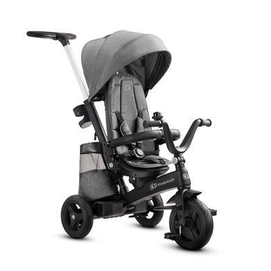 Трехколесный велосипед Kinderkraft Easytwist Platinum Grey (KKRETWIGRY0000) &mdash; купити в Bubbleshop
